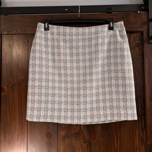 Bar III Women's Size 14 Black and White Tweed Formal Pencil Skirt NWT - Picture 5 of 7